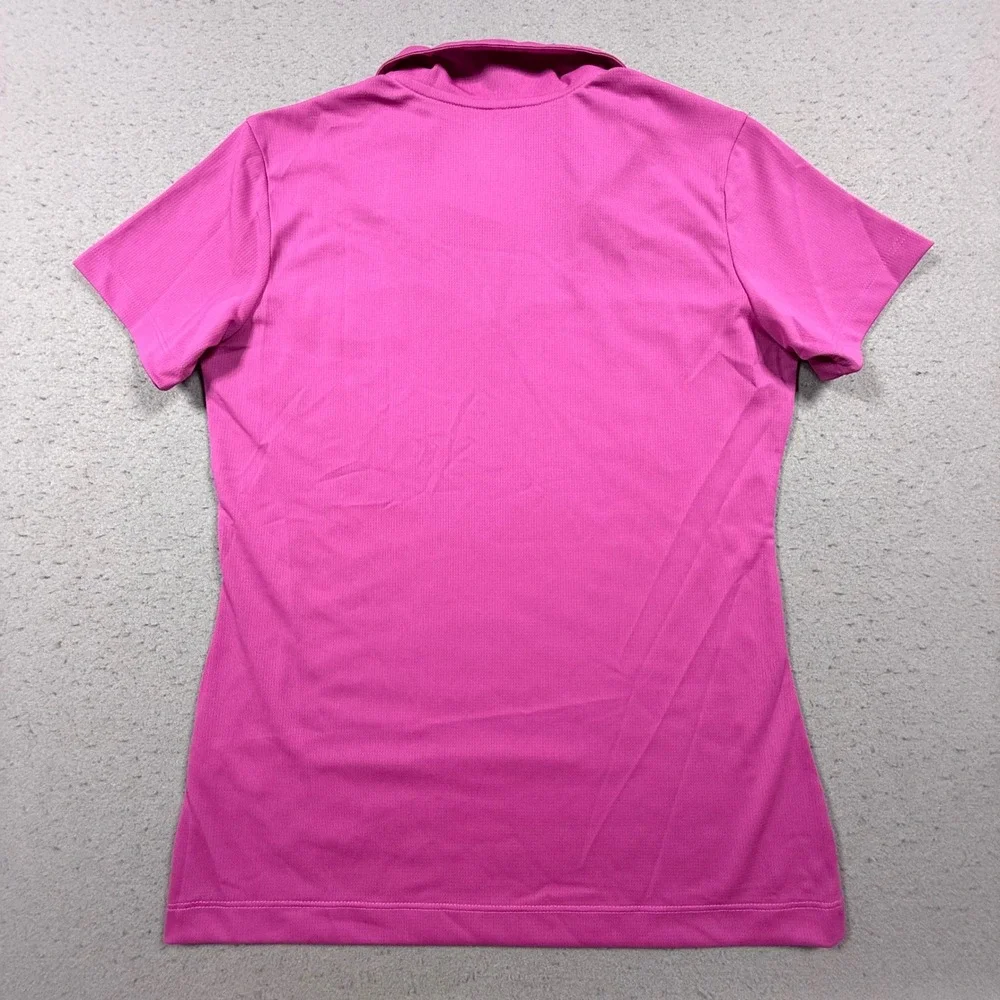 Nike Golf Miami Polo Shirt Womens Small Pink Short Sleeve V-Neck Athletic Top